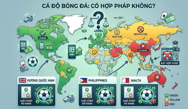 Cá độ bóng đá có hợp pháp không