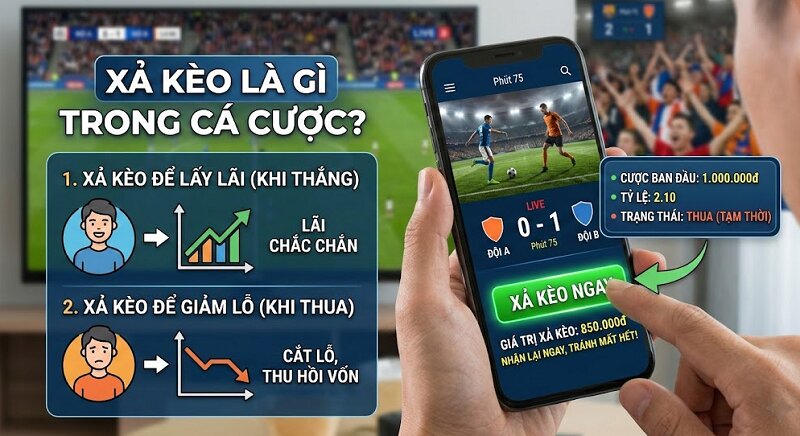 xả kèo cá cược bóng đá